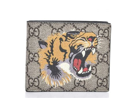 gucci web bifold wallet|Gucci men's wallet tiger.